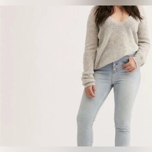 WE THE FREE Women's 
High Waist Button-fly Slim Skinny Jeans